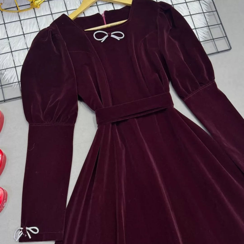 Valencia velvet frock