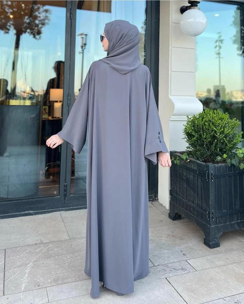 Grey Arabic Abaya