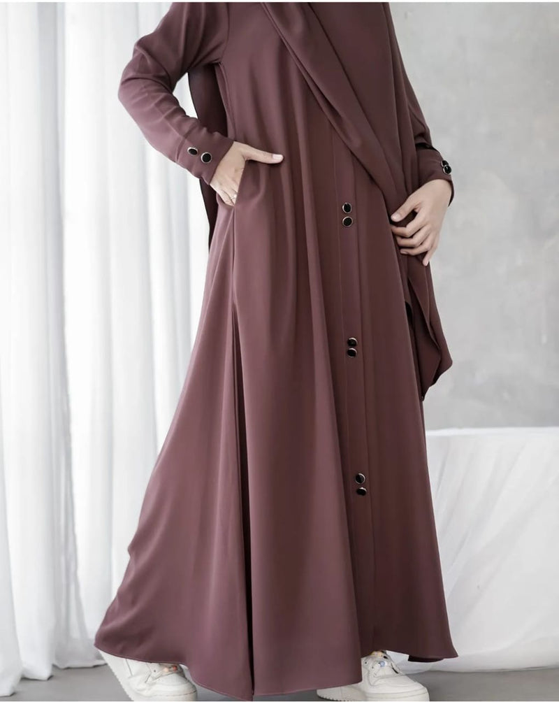 Mirha Abaya with stoller